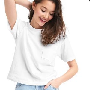 Gap womens original pocket T tee M medium white